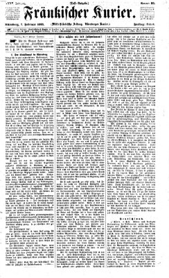 Fränkischer Kurier Freitag 7. Februar 1868