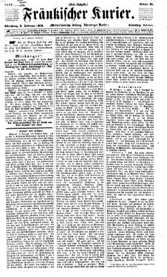 Fränkischer Kurier Samstag 8. Februar 1868