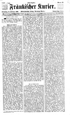 Fränkischer Kurier Donnerstag 13. Februar 1868