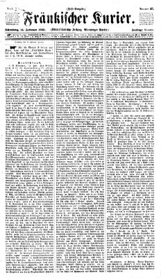 Fränkischer Kurier Freitag 14. Februar 1868