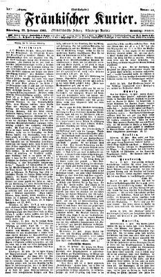 Fränkischer Kurier Sonntag 23. Februar 1868