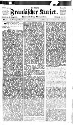 Fränkischer Kurier Mittwoch 4. März 1868