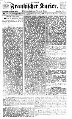 Fränkischer Kurier Samstag 14. März 1868