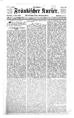 Fränkischer Kurier Mittwoch 1. April 1868