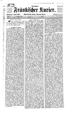 Fränkischer Kurier Freitag 3. April 1868