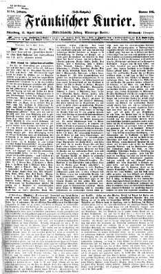 Fränkischer Kurier Mittwoch 15. April 1868