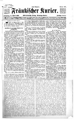 Fränkischer Kurier Freitag 17. April 1868