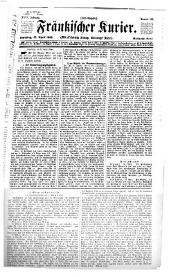 Fränkischer Kurier Mittwoch 22. April 1868