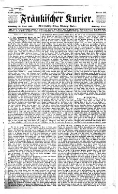 Fränkischer Kurier Sonntag 26. April 1868