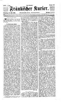 Fränkischer Kurier Freitag 29. Mai 1868