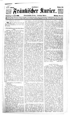 Fränkischer Kurier Montag 8. Juni 1868