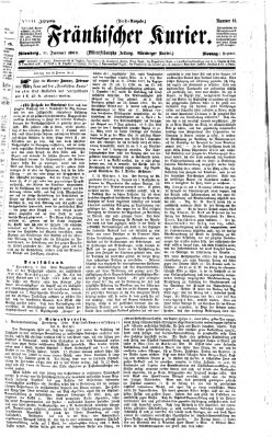 Fränkischer Kurier Montag 11. Januar 1869