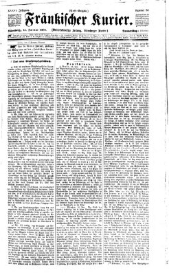 Fränkischer Kurier Donnerstag 14. Januar 1869