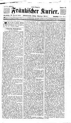 Fränkischer Kurier Samstag 23. Januar 1869