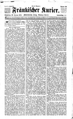 Fränkischer Kurier Donnerstag 28. Januar 1869