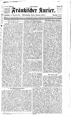 Fränkischer Kurier Sonntag 31. Januar 1869