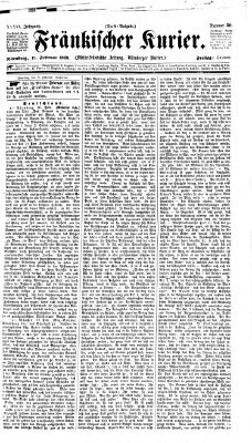 Fränkischer Kurier Freitag 19. Februar 1869