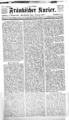 Fränkischer Kurier Sonntag 21. Februar 1869