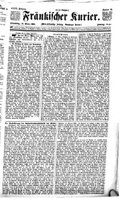 Fränkischer Kurier Freitag 12. März 1869