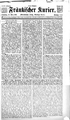 Fränkischer Kurier Montag 29. März 1869