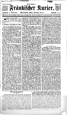 Fränkischer Kurier Samstag 17. April 1869