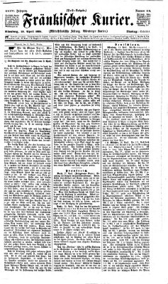 Fränkischer Kurier Dienstag 20. April 1869