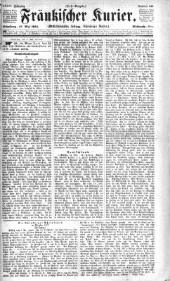 Fränkischer Kurier Mittwoch 26. Mai 1869