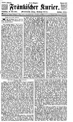 Fränkischer Kurier Freitag 28. Mai 1869