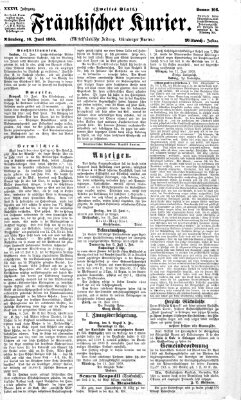 Fränkischer Kurier Mittwoch 16. Juni 1869