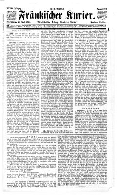 Fränkischer Kurier Freitag 23. Juli 1869