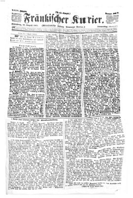 Fränkischer Kurier Donnerstag 26. August 1869