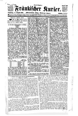 Fränkischer Kurier Dienstag 31. August 1869