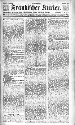 Fränkischer Kurier Sonntag 5. September 1869