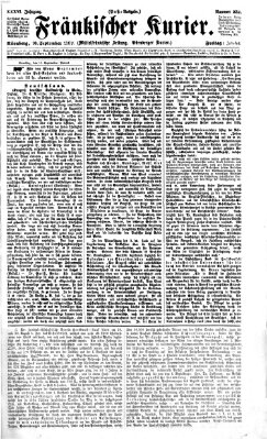 Fränkischer Kurier Freitag 10. September 1869