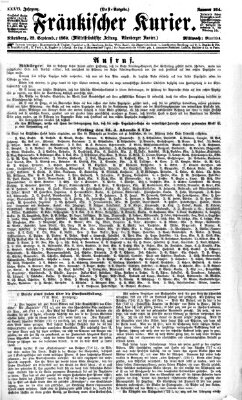 Fränkischer Kurier Mittwoch 22. September 1869