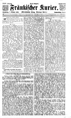 Fränkischer Kurier Donnerstag 7. Oktober 1869