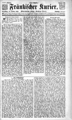 Fränkischer Kurier Dienstag 19. Oktober 1869