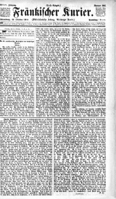 Fränkischer Kurier Samstag 23. Oktober 1869