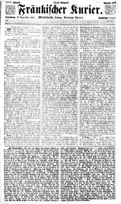 Fränkischer Kurier Samstag 11. Dezember 1869