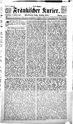 Fränkischer Kurier Montag 3. Januar 1870