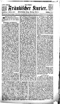 Fränkischer Kurier Dienstag 4. Januar 1870