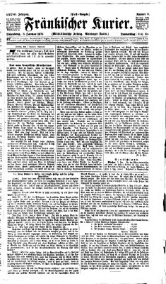 Fränkischer Kurier Donnerstag 6. Januar 1870