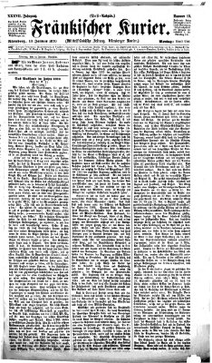 Fränkischer Kurier Montag 10. Januar 1870