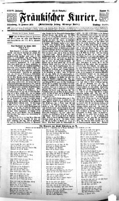 Fränkischer Kurier Dienstag 11. Januar 1870