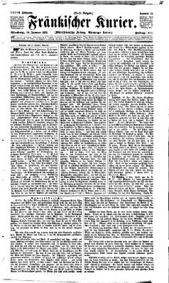 Fränkischer Kurier Freitag 14. Januar 1870