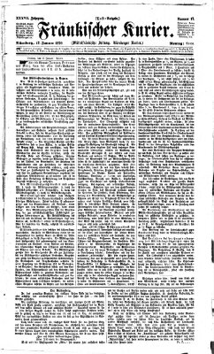 Fränkischer Kurier Montag 17. Januar 1870