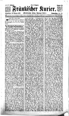 Fränkischer Kurier Donnerstag 20. Januar 1870