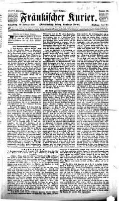 Fränkischer Kurier Dienstag 25. Januar 1870