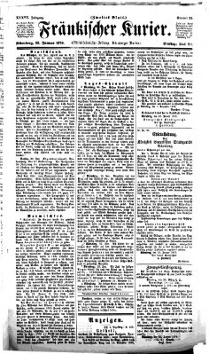 Fränkischer Kurier Dienstag 25. Januar 1870