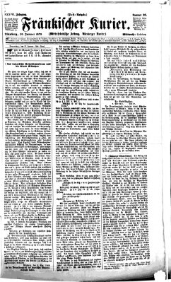 Fränkischer Kurier Mittwoch 26. Januar 1870